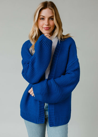 Blue Ski Knit Cardigan