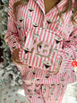 Espresso Martini Pink Stripe Mini Bag
