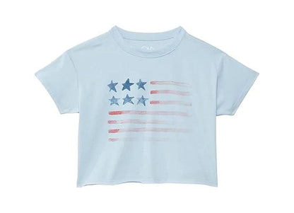 Kids Flag Tee baby blue