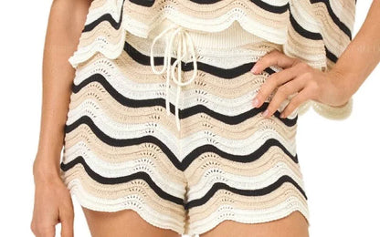 Make Waves Short Sweater Set - Costa Nova
