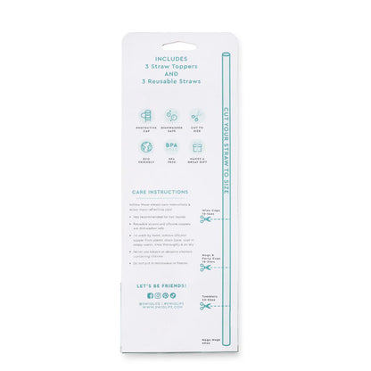 Teacher Life Straw Topper Set