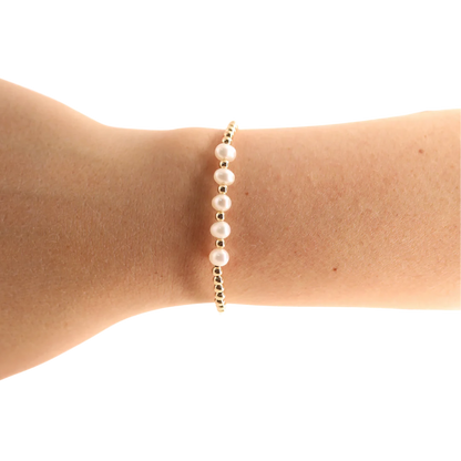Tatum Pearl Bracelet - Gold