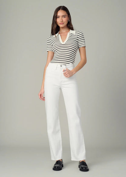 The Margot High Rise Straight - White