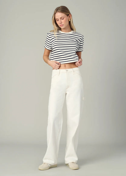 The Baggy Carpenter Pant - Milk