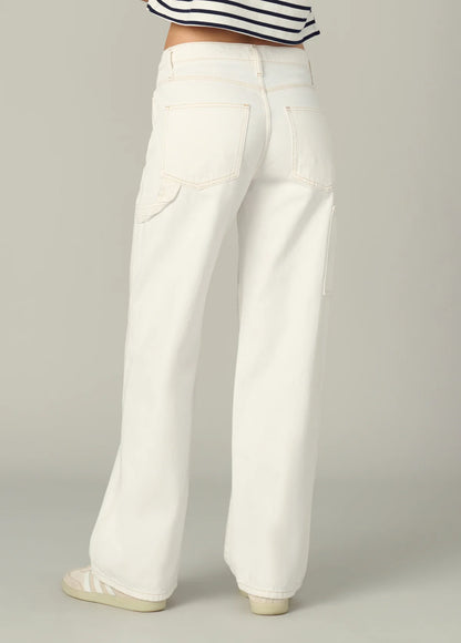 The Baggy Carpenter Pant - Milk