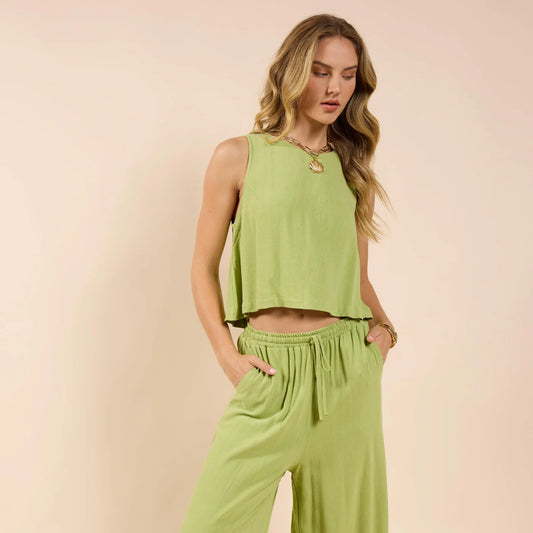 Sugarloaf Linen Tank & Pant Set