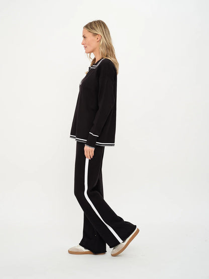 Kellie Stitched Pants - Black