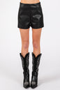 Faux Leather Shorts