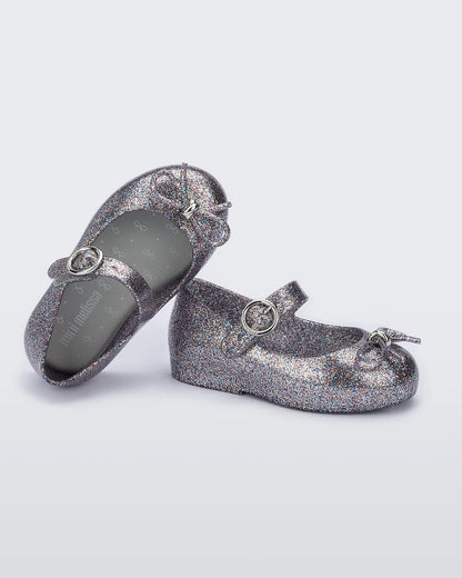 Mini Melissa Sweet Love Shoe - Silver Glitter