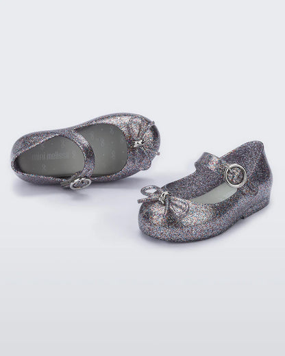 Mini Melissa Sweet Love Shoe - Silver Glitter