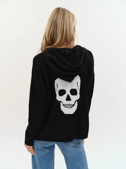 Skull Hoodie, black