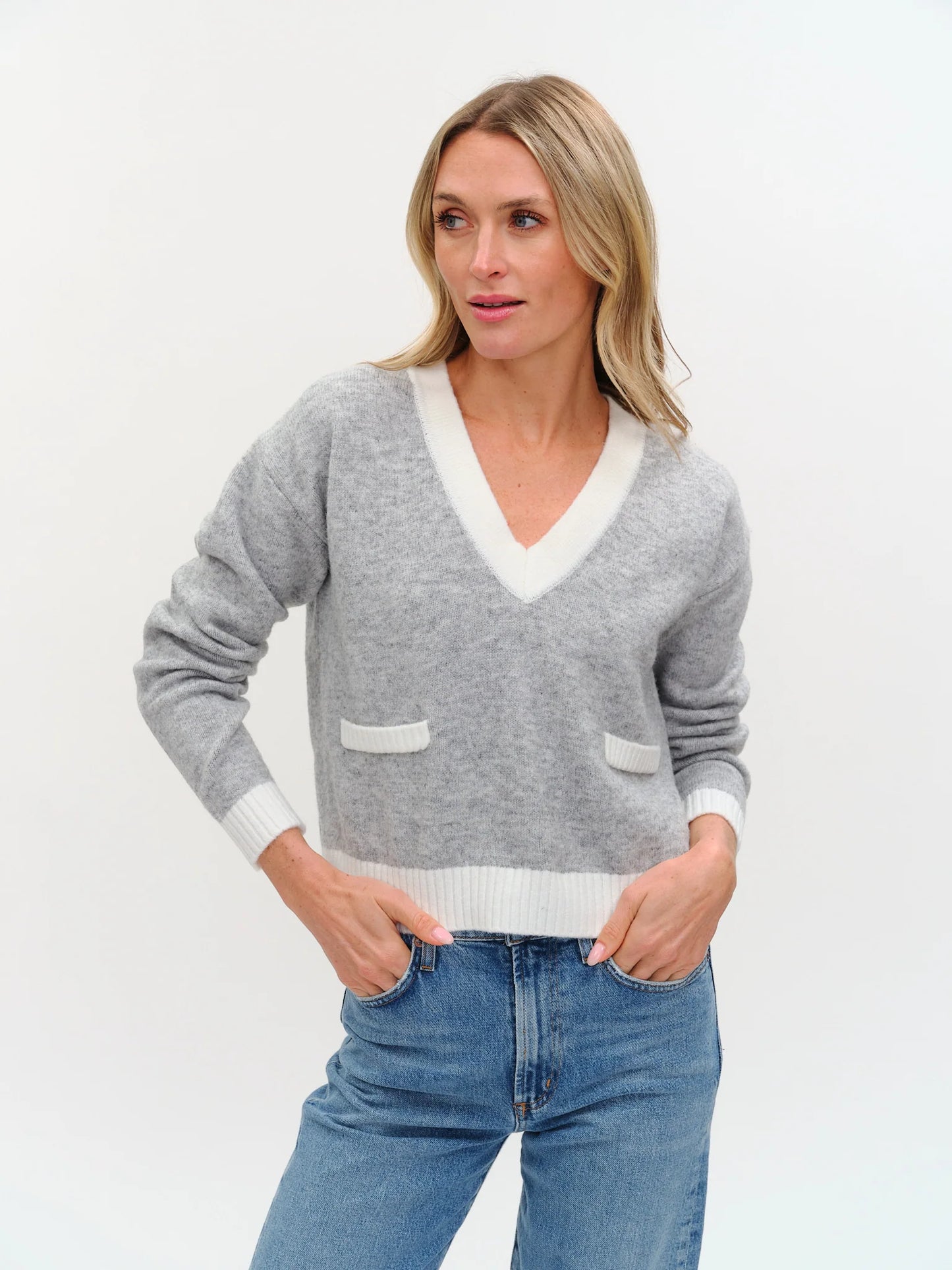 Libby Sweater, Heather Grey