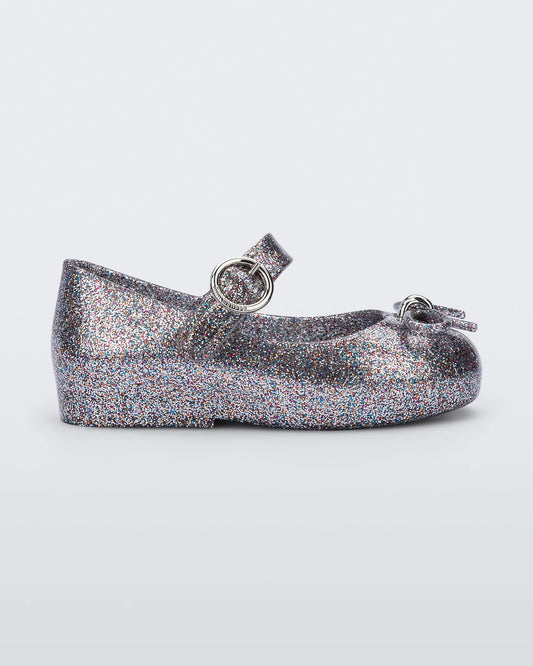 Mini Sweet Love Shoe Silver Glitter